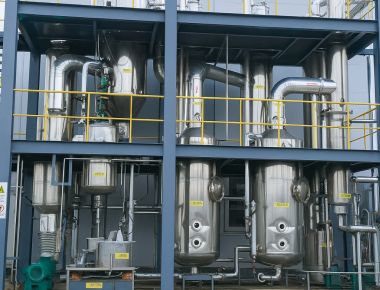 ระบบระเหยน้ําเสีย Mvr มีอิทธิพลหลายหล่นหนังบางอัตโนมัติ 1600lph