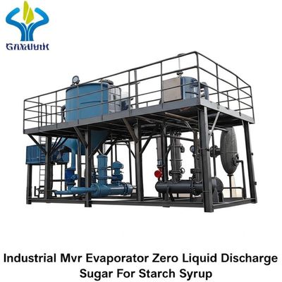 อุตสาหกรรม Mvr Evaporator Zero Liquid Discharge Sugar สําหรับสตาร์ชซีรัป