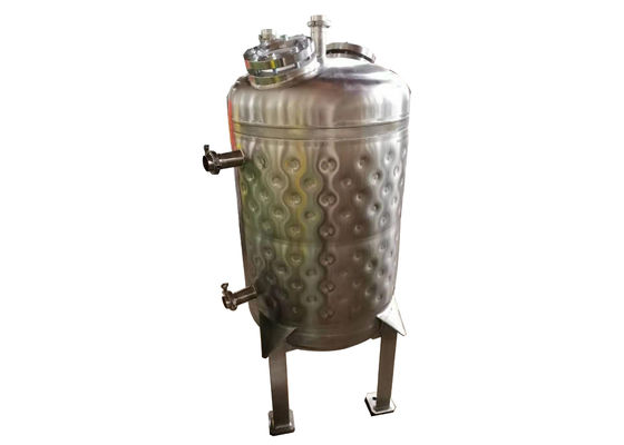 โรงงานเครื่องดื่มอาหาร 1500L หมอนจาน Jacketed Vessel