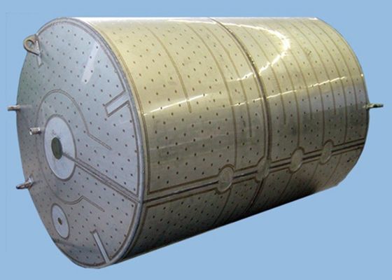 ถังแจ็คเก็ตหมอนแผ่นขัดเงา 300L สำหรับตัวทำละลาย