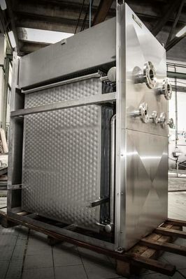 ประหยัดพลังงาน 2x5m Thermo Plate Falling Film Chiller