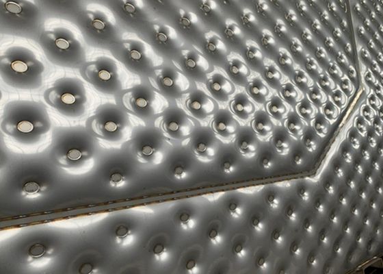 OEM เบียร์หมัก Dimple Jacket Heat Exchanger สำหรับถัง