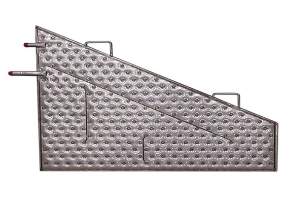 1.5x2m Double Wall Brazed แผ่นแลกเปลี่ยนความร้อน Dimpled Plate Type Evaporator